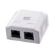 Lanberg OU6-0002-W Aufputzsteckdose (RJ-45; UTP; weiß)