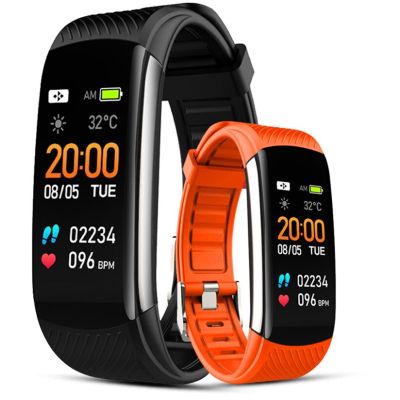 Smartwatch GIEWONT Schwarz Orange 2 Armbänder GW200-9