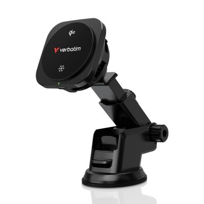 Verbatim Charge 'n' Drive Qi2 Smartphone Schwarz USB Kabelloses Laden Schnellladen Automatisch