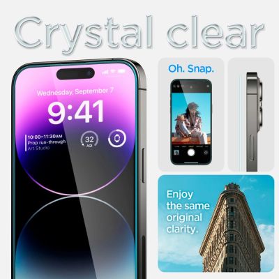 13. Spigen Glas.tR EZ Fit gehärtetes Glas für iPhone 14 Pro Max - 2 Stk.