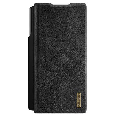 3. Nillkin Qin Pro Hülle für Samsung Galaxy Z Fold 7 mit S Pen Space – Schwarz