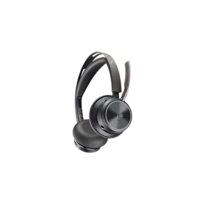 205. Poly Voyager Focus 2-M USB-CC Headset, USB-C/A-Adapter, Ladestation, keine lokalisierte Einzelhandelsverpackung
