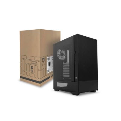 8. InWin Modfree Base Big-Tower gehärtetes Glas - schwarz