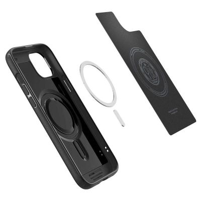 13. Spigen Mag Armor MagSafe-Hülle für iPhone 15 – Mattschwarz