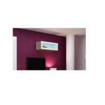 VIGO Vitrine '90' Glas 90/35/32 Sonoma/Weiß-Kombination