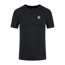 Rogelli ESSENTIAL Laufshirt, schwarz, Größe 2XL