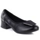 Bequeme schwarze Damen-Pumps mit Blockabsatz, Modell M.Daszyński SA279-1 3