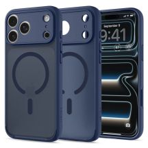 Spigen Ultra Hybrid MagSafe Hülle für iPhone 18 Pro / 17 Pro – Dunkelblau