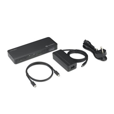 19. Kensington SD5920T EQ – Dockingstation – für Laptops – USB 4.0 / Thunderbolt 4 – 2 x HDMI, 3 x DisplayPort, 2 x Thunderbolt 4 – 1 Gbit/s E/A, 2,5 Gbit/s E/A – 149,1 Watt – Europa