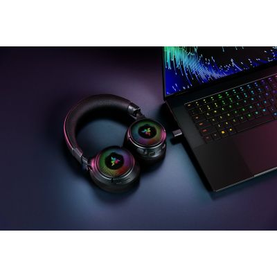 17. Razer Kraken V4 Kabelloses Gaming-Headset mit Bügel, USB Typ-A, Bluetooth, Schwarz