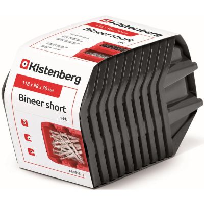 12. BINEER KURZES WORKSHOP-BEHÄLTERSET 10-TEILIG SCHWARZ KISTENBERG