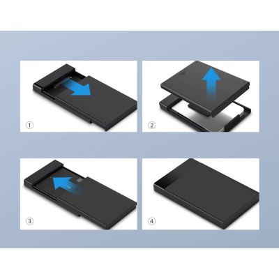 9. Ugreen Schacht für HDD SSD Festplattengehäuse 2,5'' SATA USB 3.2 Gen 1 (5 Gbps) Micro USB SuperSpeed + 0,5 m Kabel schwarz (US221 30848)