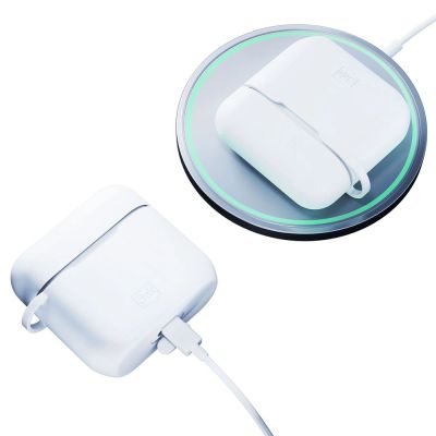 7. 3mk Silikon-AirPods-Hülle für AirPods 3 – weiß