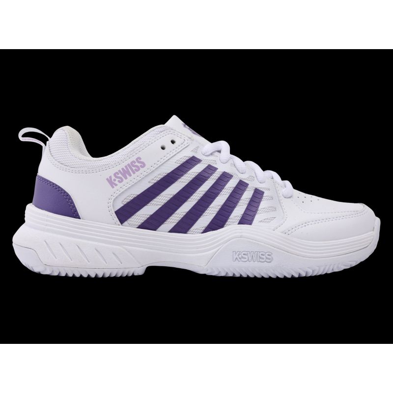 K-swiss COURT EXPRESS 2 WEISS/LILA HAZE/NEON LAVENDEL-M Sneaker (94428-151-M)