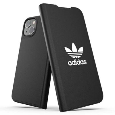 Adidas OR Booklet Case BASIC für iPhone 13 - Schwarz und Weiß