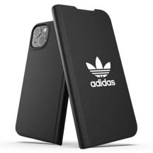 Adidas OR Booklet Case BASIC für iPhone 13 - Schwarz und Weiß