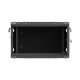 11. Lanberg 19" 6U 600x600 schwarzer Wandschrank mit perforierten Türen (flach verpackt)