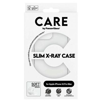 4. CARE by PanzerGlass X-Ray Soft Basic Case mit MagSafe für iPhone 16 Pro Max – Transparent