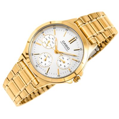 3. CASIO LTP-V300G-7 Damenuhr + Box