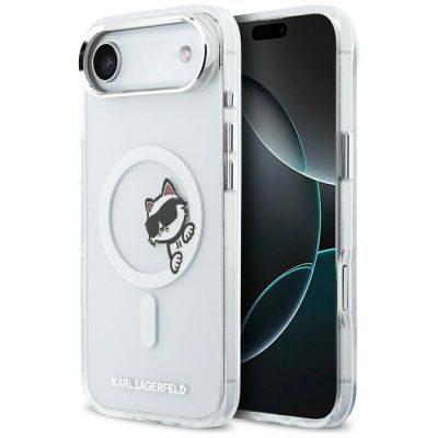 Karl Lagerfeld IML Peekaboo MagSafe Hülle für iPhone Air – Transparent