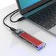 4. Orico TCM2-C3 M.2 NVME auf USB-C 10Gb/s Festplattenlaufwerk - Rot