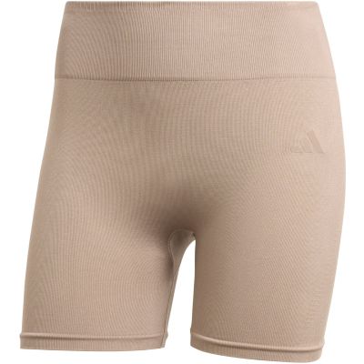 2. adidas Workout Essentials Damen-Shorts, 4 Zoll, beige, JX3926