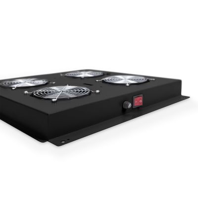 28. Dachlüfter für Serverschrank Digitus DN-19 FAN-4-BN (für Unique & Varioflex-N und Dynamic Basic)