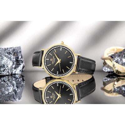 7. Giewont Saphirgold Schwarze Damenuhr GW5390-A4