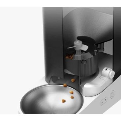 3. PETKIT 1 Futter-/Wasserspender für Hunde oder Katzen, Acrylnitril-Butadien-Styrol-Copolymer (ABS), Grau, Universal, automatischer Futterspender für Haustiere