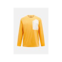Bluza PEAK PERFORMANCE M Freelight Polartec Grid Crew pomarańczowy