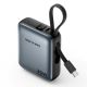 2. Vention 10000mAh 35W PD Powerbank mit integriertem USB-C-Kabel, Grau