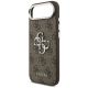 6. Guess 4G Big 4G Classic Logo Hülle für iPhone 17 Air – braun und silber