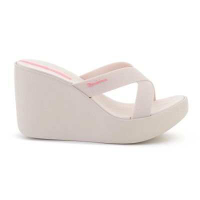 6. IPANEMA HIGH FASHION II SLIDE FEM BEIGE/GLITTER/PINK 83646-BO701