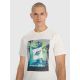 Herren-T-Shirt mit Aufdruck, regulär, Größe 4F 4FRSS25TTSHM2846-12S