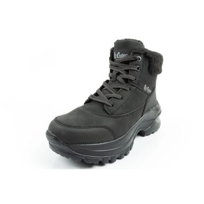 3. Lee Cooper Damen Winter-Wandersportschuhe, isoliert, schwarz, Schnürung