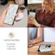 4. Tech-Protect Wallet Case für Samsung Galaxy A56 5G - Weiße Gänseblümchen