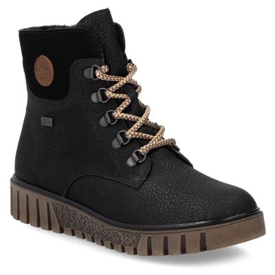 8. Wasserdichte schwarze Damen-Trekkingstiefeletten Rieker Y3433-00