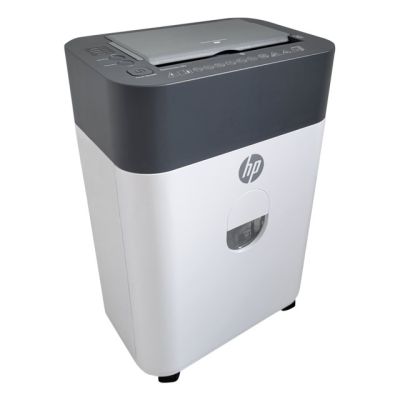 31. HP ONESHRED Auto 100CC Papiervernichter, Weiß und Grau