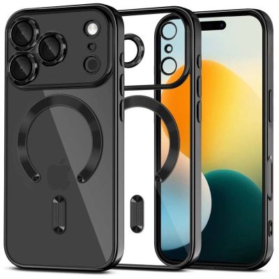 Tech-Protect MagFlex MagSafe Hülle für iPhone 17 Pro – Transparent Schwarz