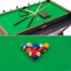 12. 3-in-1-Drehspieltisch: Billard, Tischfußball, Luftanschluss, 121 x 84,5 x 85,3 cm, Schwarz