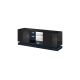 3. TV-Schrank QIU 160 MDF Hochglanzschwarz/Hochglanzschwarz