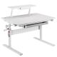 Ergo Office Kinderschreibtisch, höhenverstellbar, grau, max. 40 kg, 900 x 600 mm, ER-483