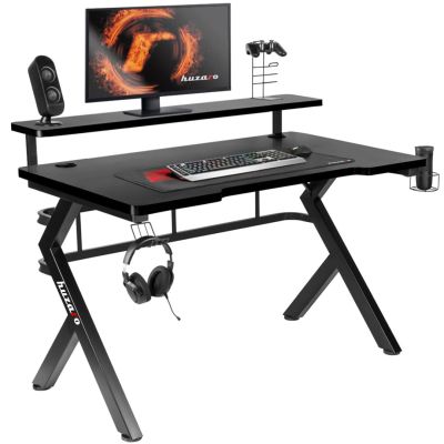 10. HZ-Hero 5.0 Schwarzer Gaming-Schreibtisch