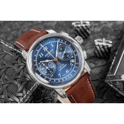5. Herrenuhr ZEPPELIN Los Angeles LZ 126 7614-3 + BOX