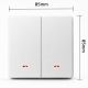 8. QOLTEC LICHT-EIN/AUS-SCHALTER | 2-KANAL | WLAN | TIMER | TUYA | WEISS