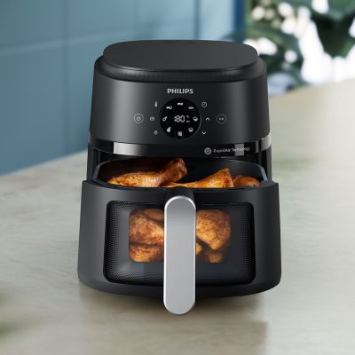 22. Philips Fritteuse der Serie 2000 NA221/00 mit einem Fassungsvermögen von 4,2 Litern (silber)