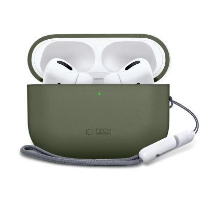 2. Tech-Protect Silikonhülle für AirPods Pro 3 – Grün