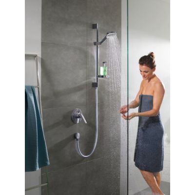 4. Hansgrohe Crometta Duschsystem Chrom, Weiß