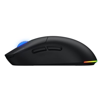 4. HATOR Quasar 3 Kabellose Gaming-Maus, beidhändig bedienbar, Funkfernbedienung + Bluetooth + USB Typ-A, optischer Sensor mit 12.000 DPI