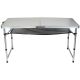 18. Klappbarer Campingtisch 120x60x70/62/55cm, 4 Stühle und Ablage